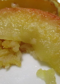 北海道チーズ蒸しケーキでリンゴケーキ♪
