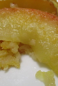 北海道チーズ蒸しケーキでリンゴケーキ♪