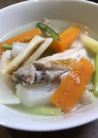 冬野菜と手羽先のスープ