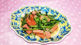宮古ぜんまいのバター炒め