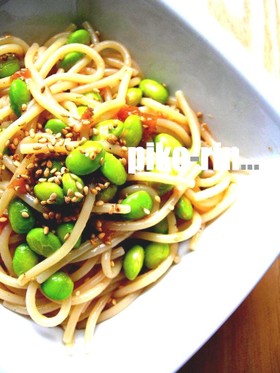 梅 and 枝豆 * * パスタサラダ
