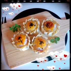 ☆餃子の皮deアップルスイートポテト☆