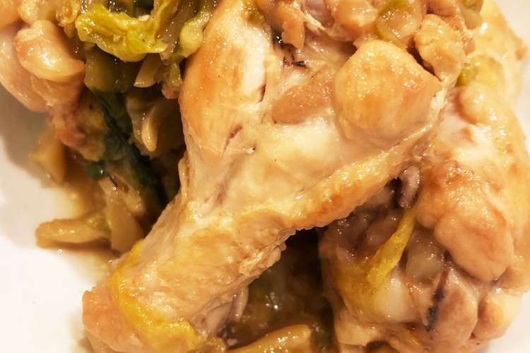 パンチが効いてる 手羽元と白菜のポン酢煮 レシピ 作り方 By みゃーざき クックパッド