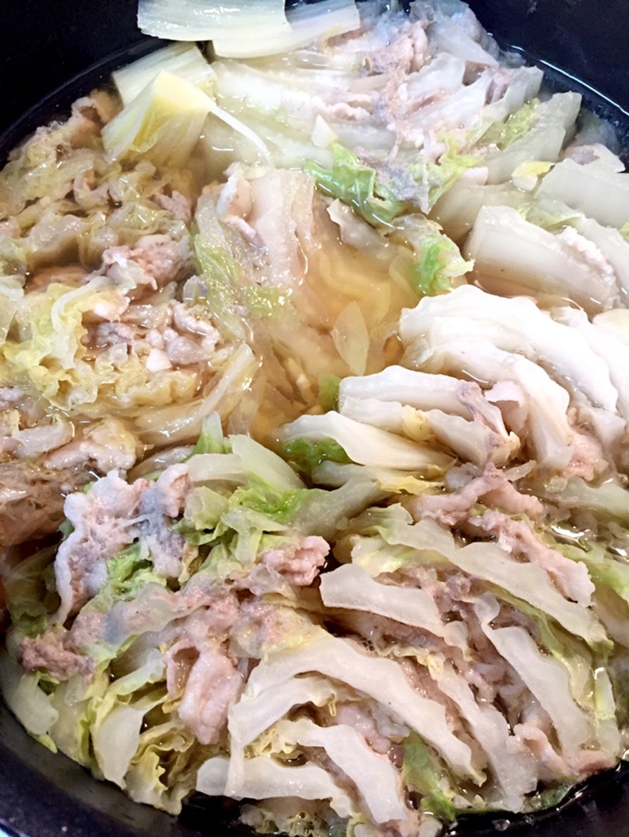 白菜と豚肉のミルフィーユ炊きの画像