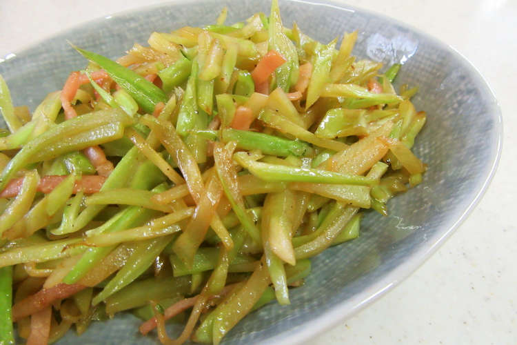 ベーコンとブロッコリーの茎炒め レシピ 作り方 By Marriott クックパッド