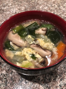 あったか♪食べる 具だくさん 春雨スープ