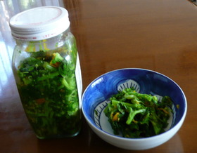 菜の花のゆず酢漬け