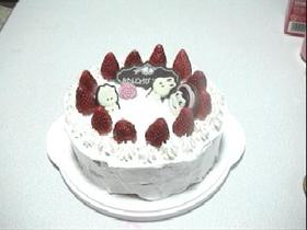 いちごのお誕生日ケーキ