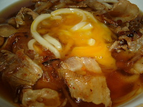 ★超簡単(^◇^)スタミナ肉玉うどん★