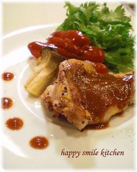 カリカリジューシーチキン☆マスタード焼き