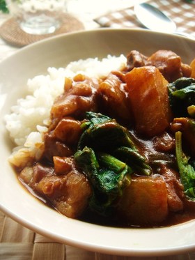 牛すじ&大根の和風カレー