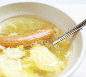 レンジで3分!・卵スープ