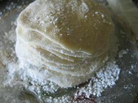 手作り もちもち餃子の皮