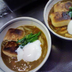 残りカレーでちょっと豪華なカレーうどん