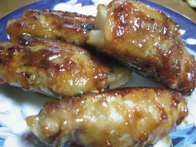 巻き巻き肉しそ巻き♪