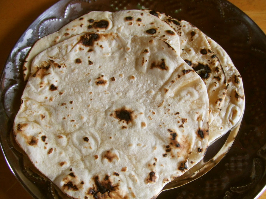 インドの薄焼きパン　チャパティの画像