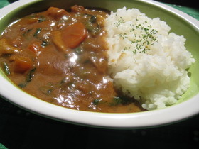★チキンとほうれん草のクリーミーカレー★