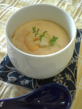海とトマトの茶碗むし