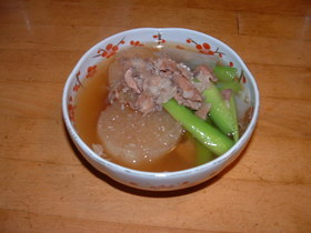 しわしわ大根と豚バラの煮込み