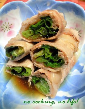 ジュ~シ~♪わけぎ豚巻き♪チンで簡単♪