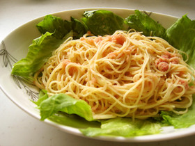簡単すぎる!明太子の冷製パスタ★