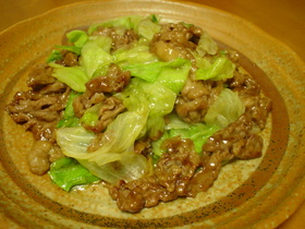 しゃき♪レタスと牛肉のオイスター炒め