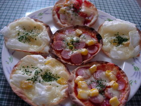 餃子の皮で簡単ピザ