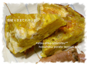 簡単ёキッシュ風ポテトオムレツ@カレー味