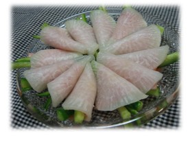 ちょっとおしゃれな大根&ハム&きゅうり♪