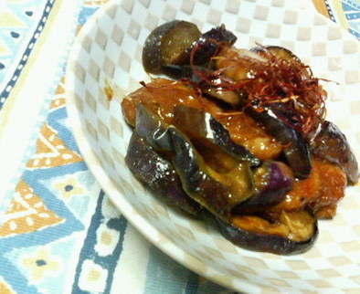 ✿焼肉のタレで❀チキンとナスの✿黒酢炒めの写真