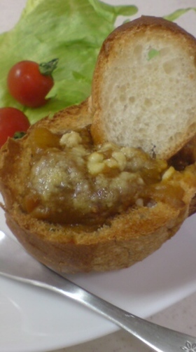パンカップでカレー♪