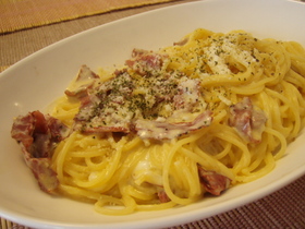ランチに最適!牛乳で作るカルボナーラ☆