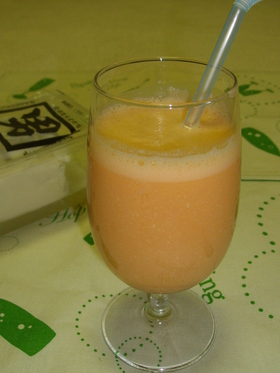 豆腐&野菜ジュースでデザート健康ドリンク