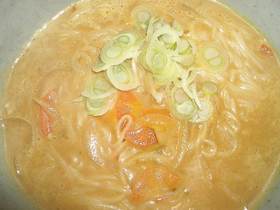 お腹に優しい♪ミルクカレーにゅうめん♪