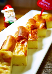 糖質オフのXmas☆大豆粉チーズケーキ