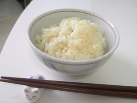 豆乳で炊いたご飯♪