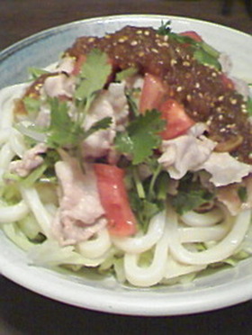 アジアン風サラダうどん♪