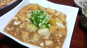 じゃがいもと豆腐のカニあんかけ煮込み♡