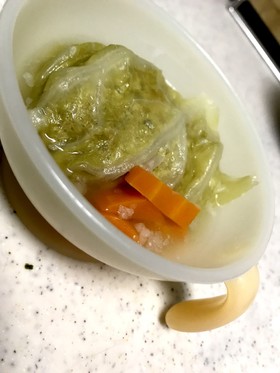 離乳食後期〜ふわふわロールキャベツ☆