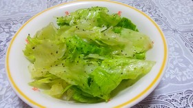 簡単!美味しい!レタスだけサラダ♪