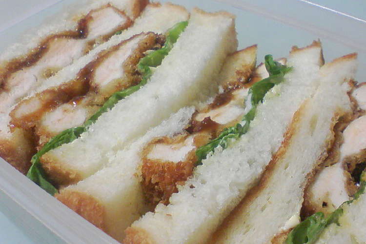 Hbチキンカツサンド持ってドライブへgo レシピ 作り方 By ライムグリーンポトス クックパッド 簡単おいしいみんなのレシピが372万品