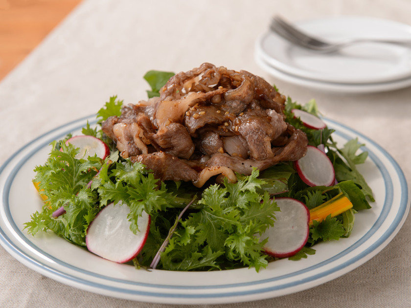 国産牛肉と胡麻のサラダ レシピ