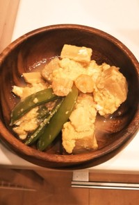 かんたん♪こえびと高野豆腐の卵とじ