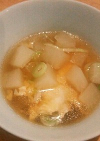 赤大根のとろみ中華スープ