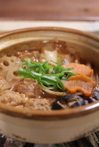 イノシシ団子鍋