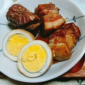 烏龍茶で豚の角煮