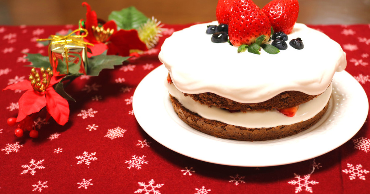 苺とチョコレートのクリスマスケーキ レシピ 作り方 By パンダワンタン クックパッド