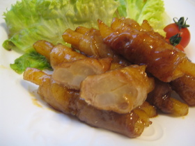 冷凍ポテト✿豚肉ロール✿こってりカレー味