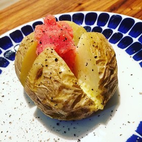 簡単おかず◎じゃがバターめんたい♫