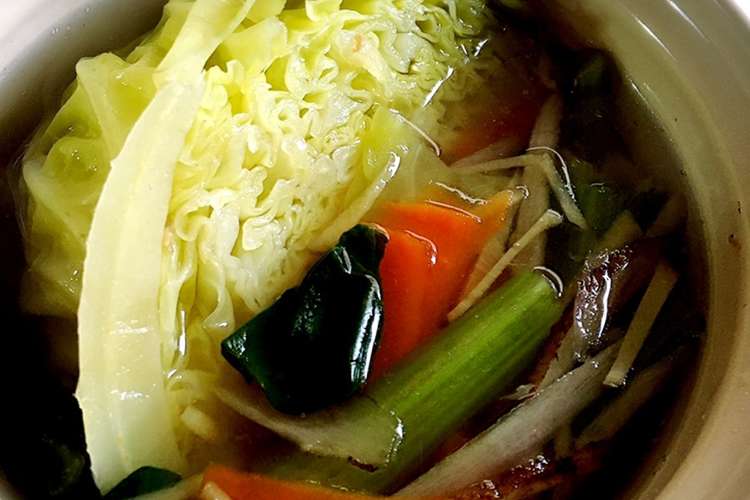 ソミュール液肉出汁 野菜デトックスープ レシピ 作り方 By おはまりダイエット クックパッド 簡単おいしいみんなのレシピが358万品
